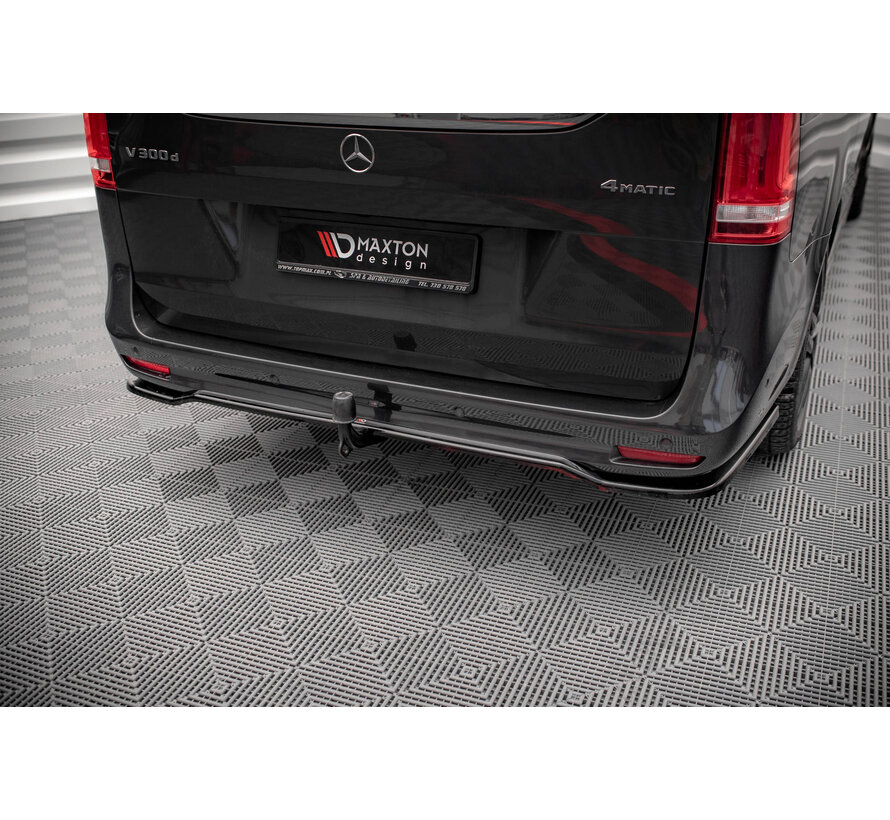 Maxton Design Central Rear Splitter (with vertical bars) Mercedes-Benz V-Class AMG-Line W447 Facelift