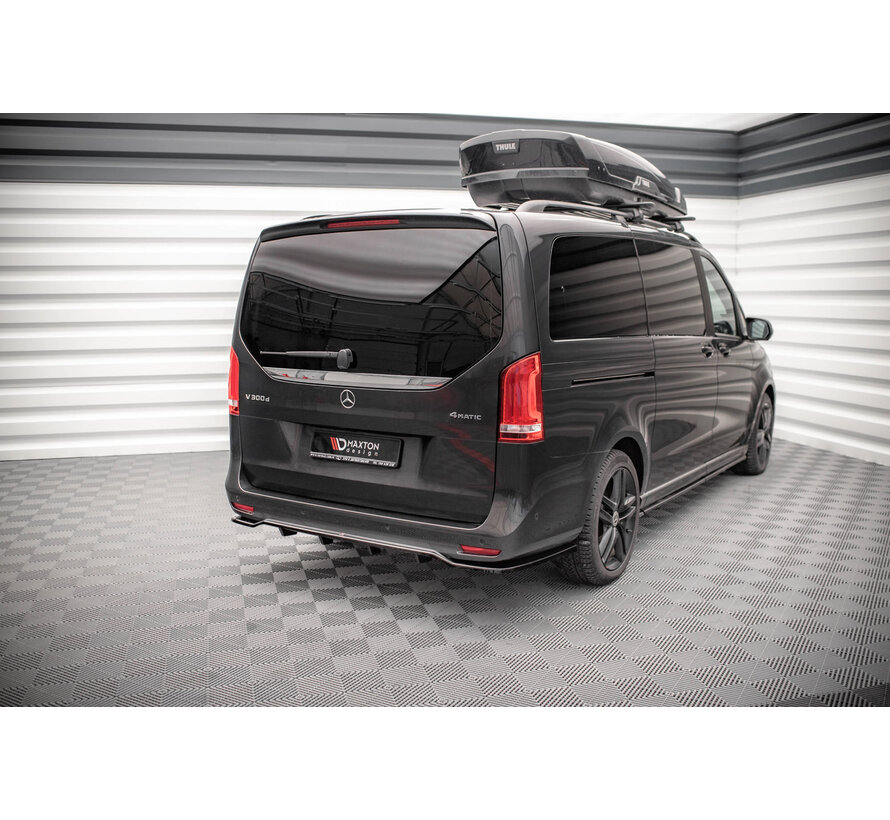 Maxton Design Central Rear Splitter (with vertical bars) Mercedes-Benz V-Class AMG-Line W447 Facelift