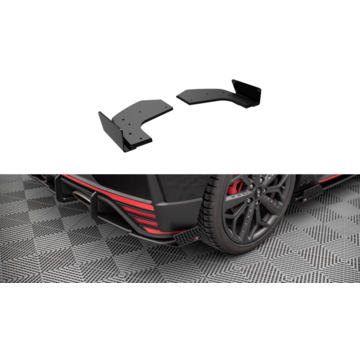 Maxton Design Maxton Design Street Pro Rear Side Splitters + Flaps Hyundai I20 N Mk3