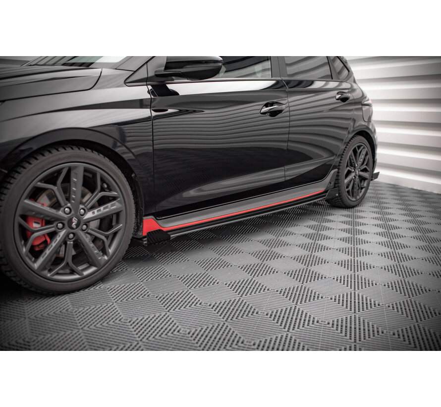 Maxton Design Street Pro Side Skirts Diffusers + Flaps Hyundai I20 N Mk3