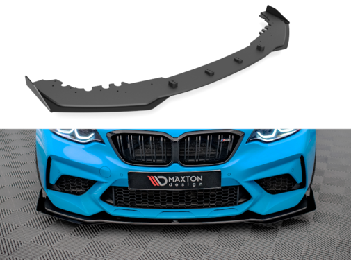 Maxton Design Maxton Design Street Pro Front Splitter V.1 + Flaps passend voor BMW M2 Competition F87