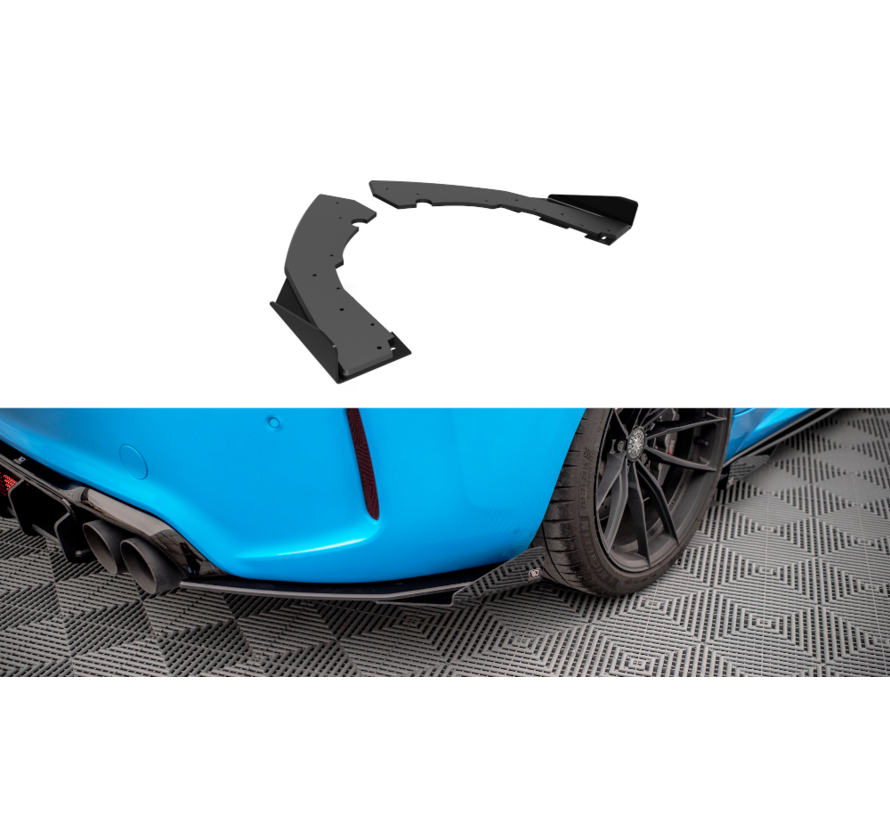 Maxton Design Street Pro Rear Side Splitters + Flaps BMW M2 F87