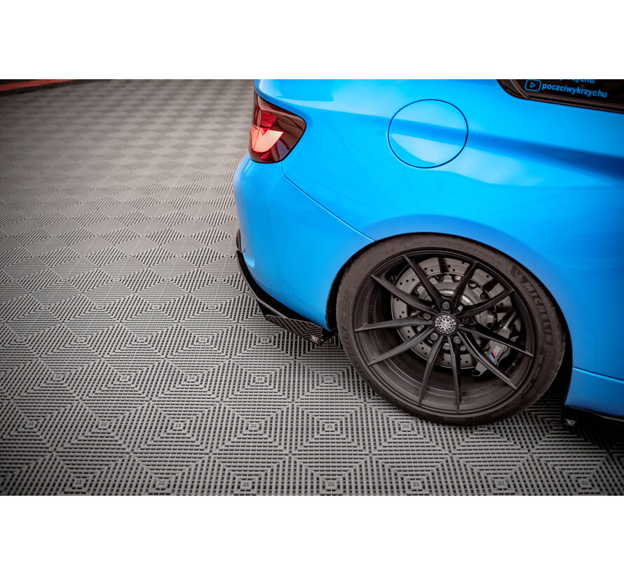 Maxton Design Street Pro Rear Side Splitters + Flaps BMW M2 F87
