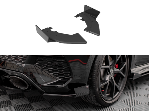 Maxton Design Maxton Design Street Pro Rear Side Splitters + Flaps Audi RS3 Sportback 8Y