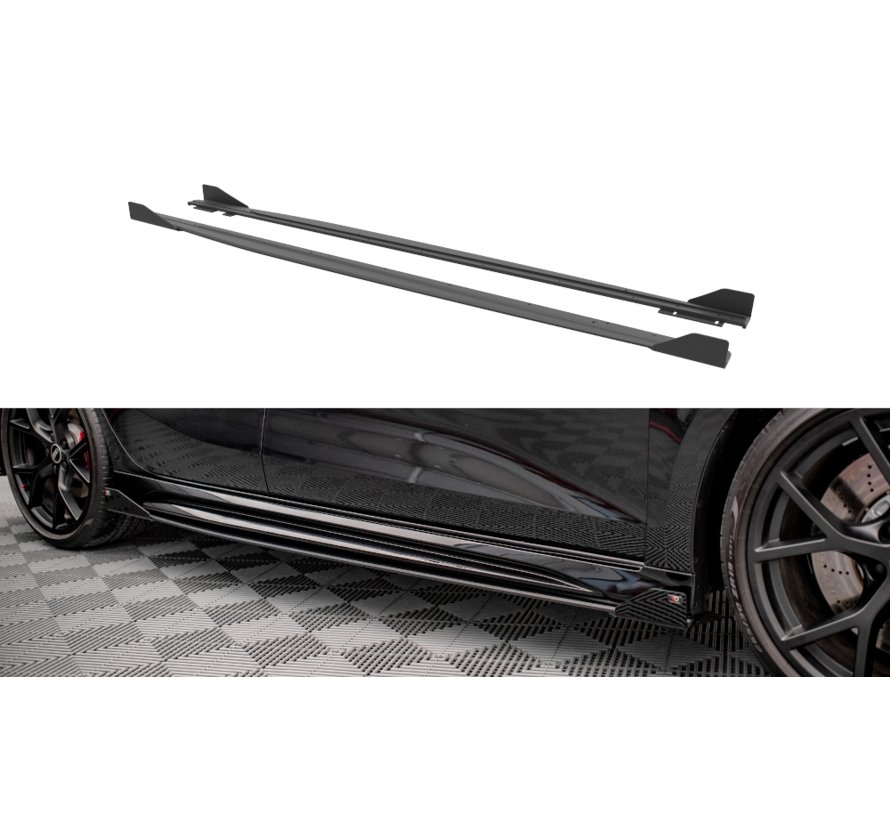 Maxton Design Street Pro Side Skirts Diffusers + Flaps Audi RS3 Sportback 8Y