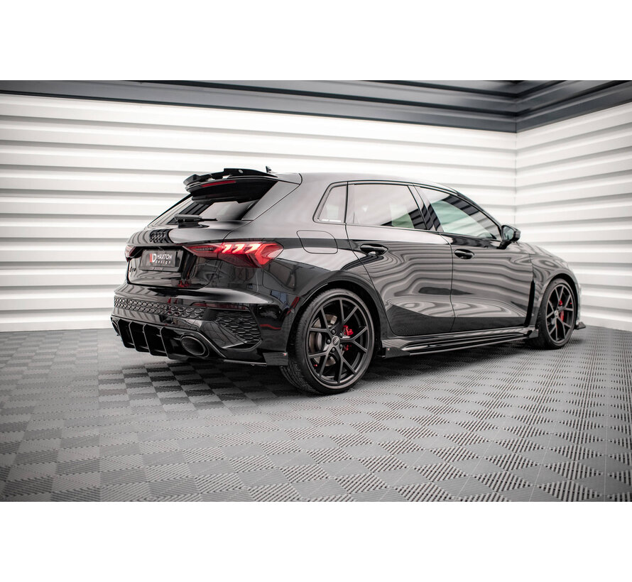 Maxton Design Street Pro Side Skirts Diffusers + Flaps Audi RS3 Sportback 8Y