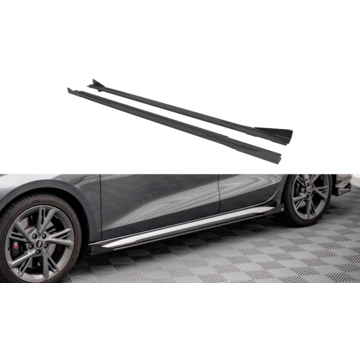 Maxton Design Maxton Design Street Pro Side Skirts Diffusers + Flaps Audi S3 / A3 S-Line 8Y