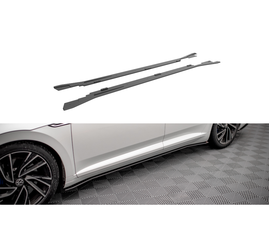 Maxton Design Street Pro Side Skirts Diffusers V.2 Volkswagen Arteon R / R-Line Facelift