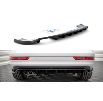 Maxton Design Maxton Design Central Rear Splitter (with vertical bars) Audi Q3 8U Facelift