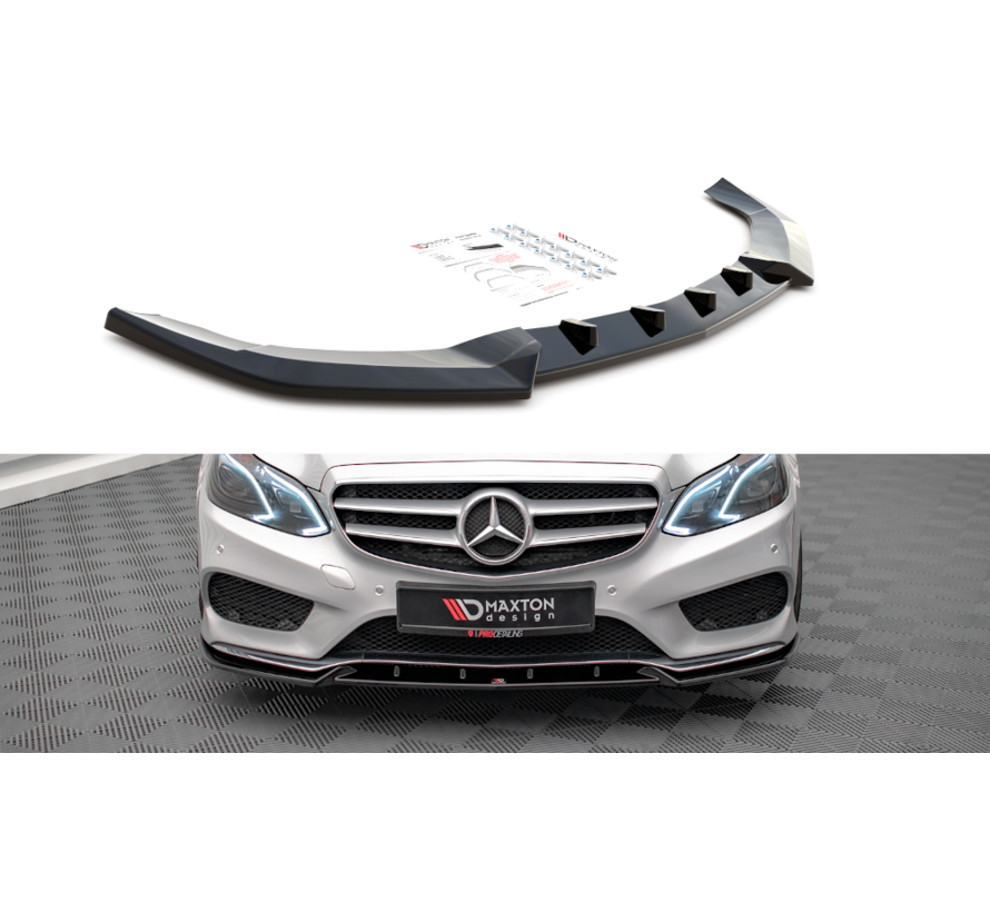 Maxton Design Front Splitter V.2 Mercedes-Benz E AMG-Line Sedan W212 Facelift