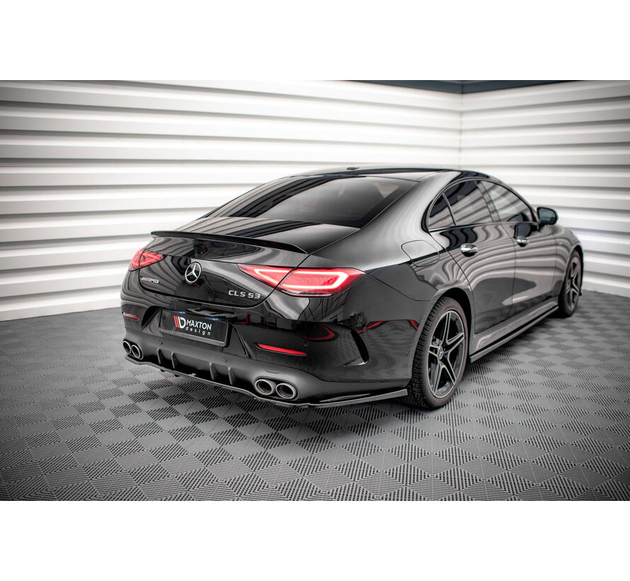 Maxton Design Central Rear Splitter (with vertical bars) Mercedes-AMG CLS 53 C257