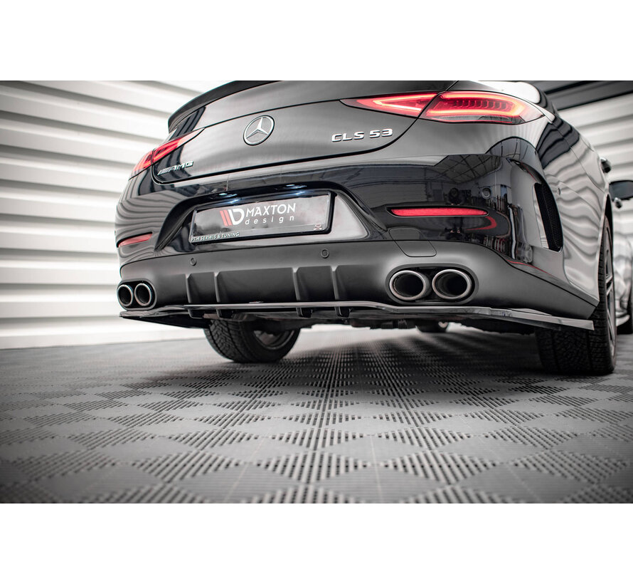 Maxton Design Central Rear Splitter (with vertical bars) Mercedes-AMG CLS 53 C257