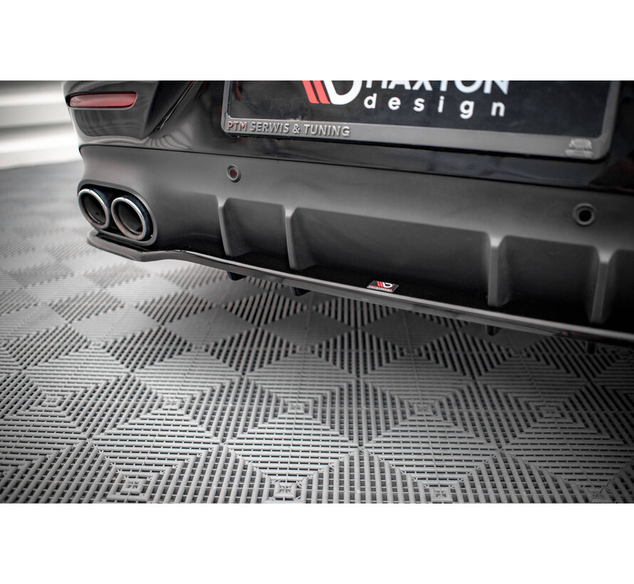 Maxton Design Central Rear Splitter (with vertical bars) Mercedes-AMG CLS 53 C257