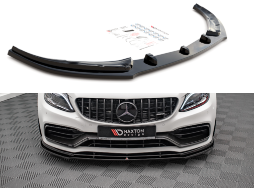 Maxton Design Maxton Design Front Splitter V.1 Mercedes-AMG C63 Coupe AMG Aero Pack C205 Facelift