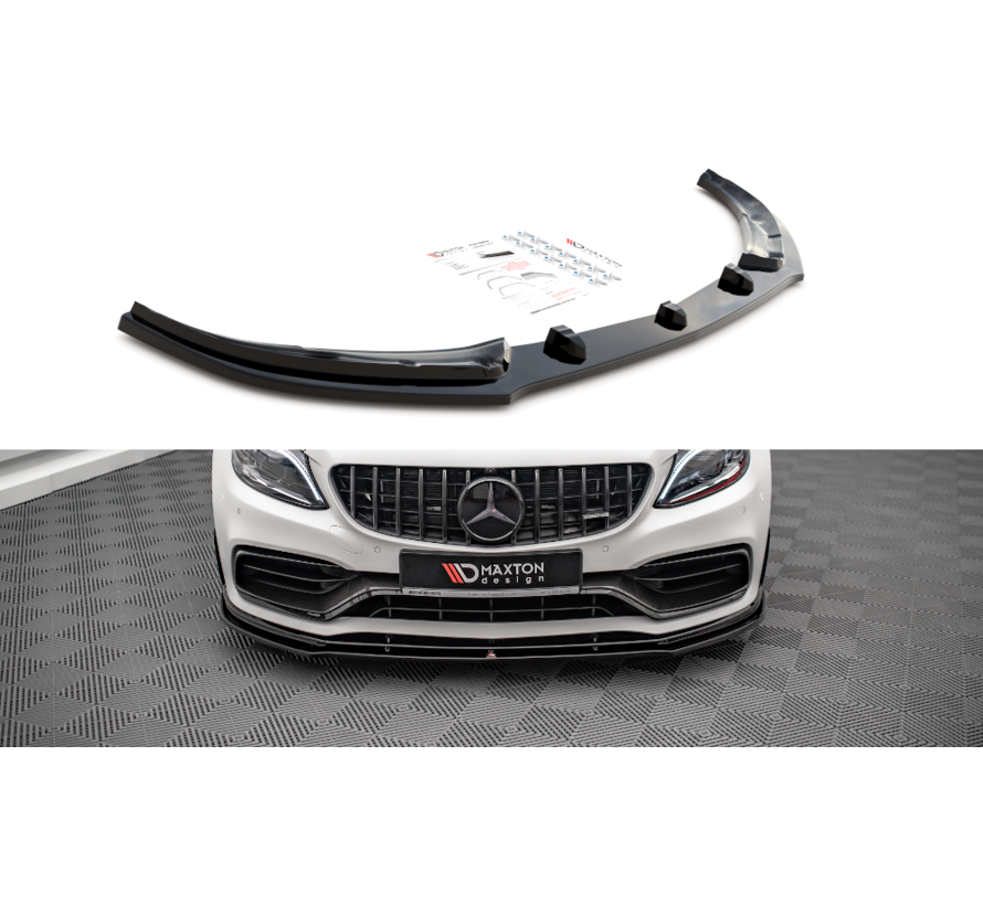 Maxton Design Front Splitter V.1 Mercedes-AMG C63 Coupe AMG Aero Pack C205 Facelift