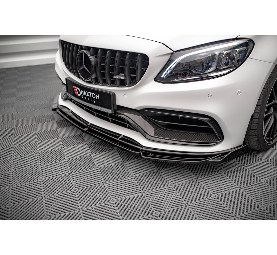 Maxton Design Front Splitter V.2 Mercedes-AMG C63 Coupe AMG Aero Pack C205 Facelift