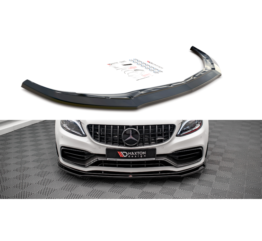 Maxton Design Front Splitter V.3 Mercedes-AMG C63 AMG Aero Pack C205 Facelift