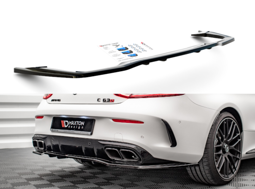 Maxton Design Maxton Design Central Rear Splitter (with vertical bars) Mercedes-AMG C 63AMG Coupe AMG Aero Pack C205 Facelift