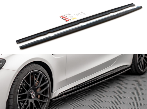 Maxton Design Maxton Design Side Skirts Diffusers V.1 Mercedes-AMG C 63AMG Coupe C205 Facelift