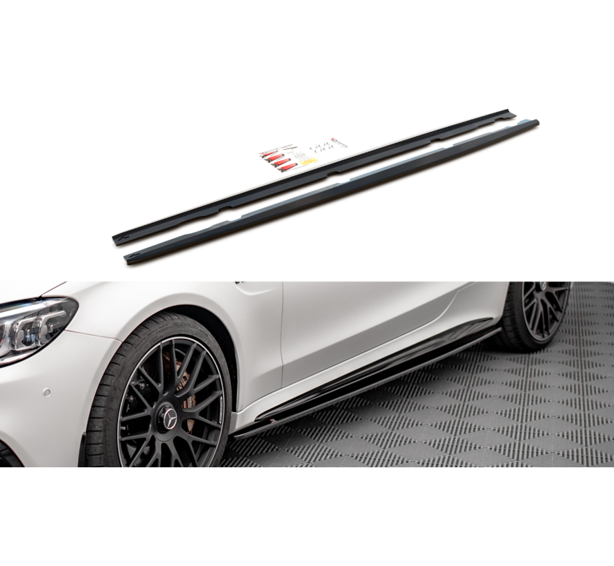 Maxton Design Side Skirts Diffusers V.1 Mercedes-AMG C 63AMG Coupe C205 Facelift