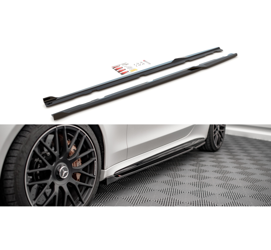 Maxton Design Side Skirts Diffusers V.2 Mercedes-AMG C 63AMG Coupe C205 Facelift