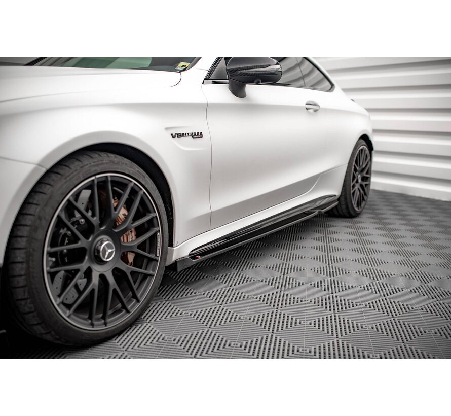 Maxton Design Side Skirts Diffusers V.2 Mercedes-AMG C 63AMG Coupe C205 Facelift