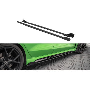 Maxton Design Maxton Design Street Pro Side Skirts Diffusers + Flaps Audi RS3 Sedan 8Y