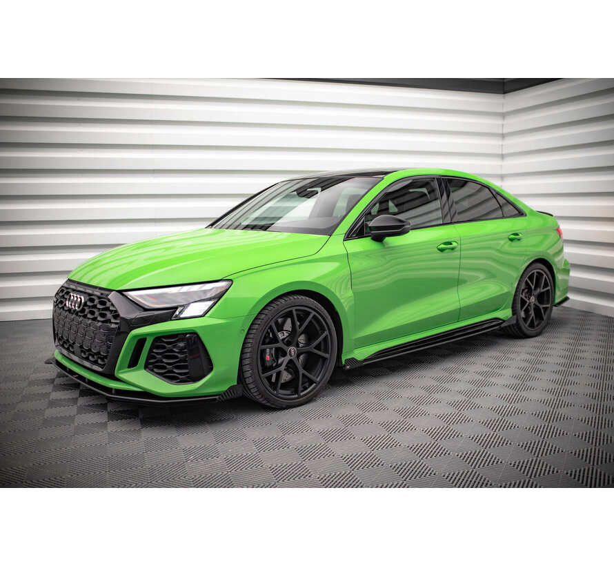 Maxton Design Street Pro Side Skirts Diffusers + Flaps Audi RS3 Sedan 8Y