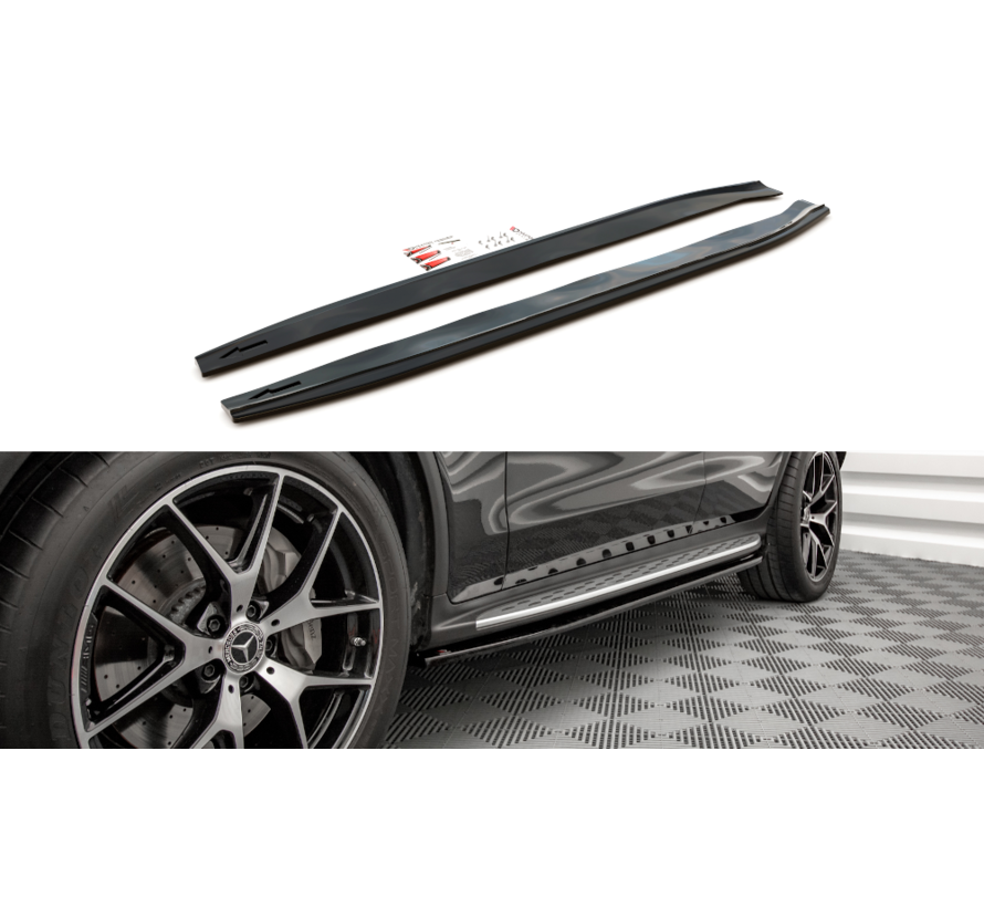 Maxton Design Side Skirts Diffusers Mercedes-Benz GLC Coupe AMG-Line C253 Facelift