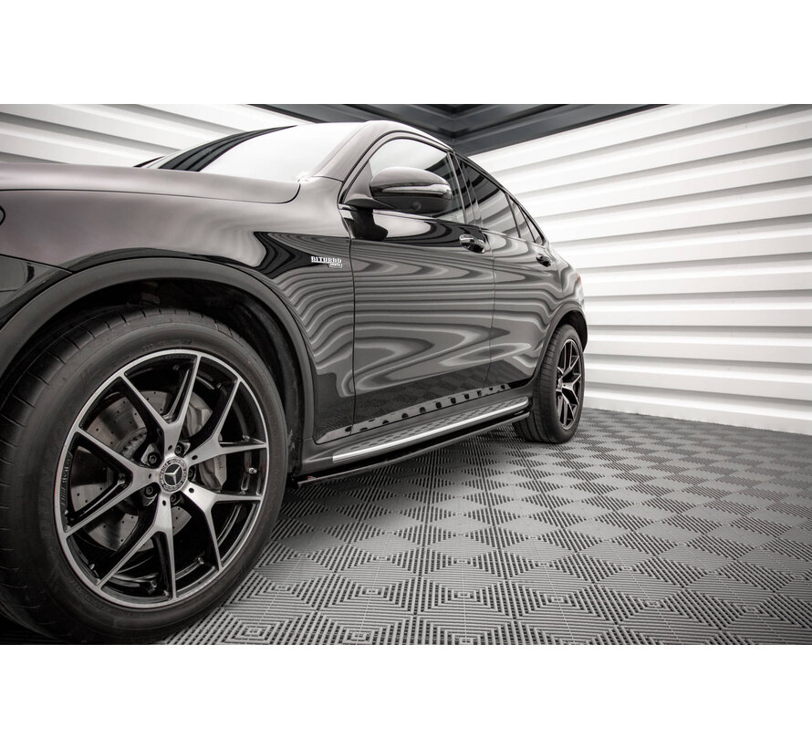Maxton Design Side Skirts Diffusers Mercedes-Benz GLC Coupe AMG-Line C253 Facelift