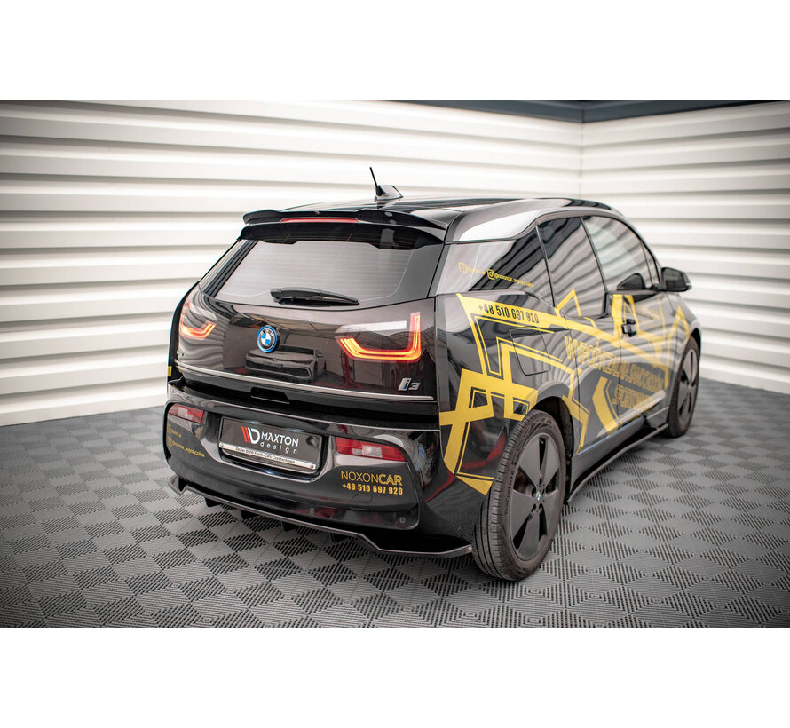 Maxton Design Central Rear Splitter (with vertical bars) BMW i3 Mk1 Facelift