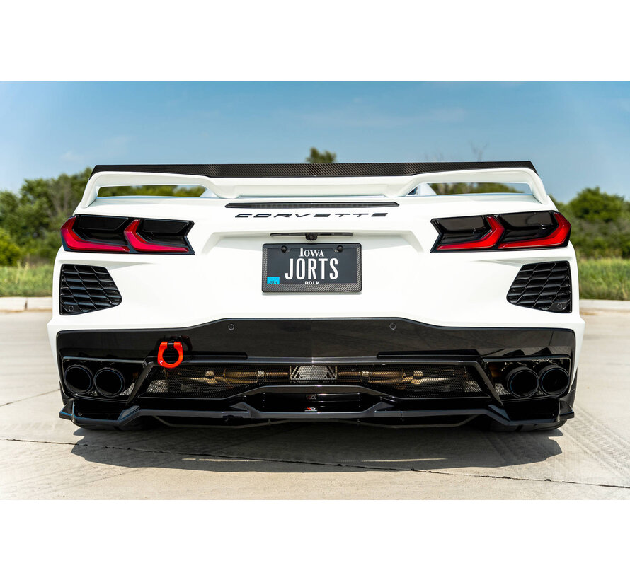 Maxton Design Central Rear Splitter Chevrolet Corvette C8