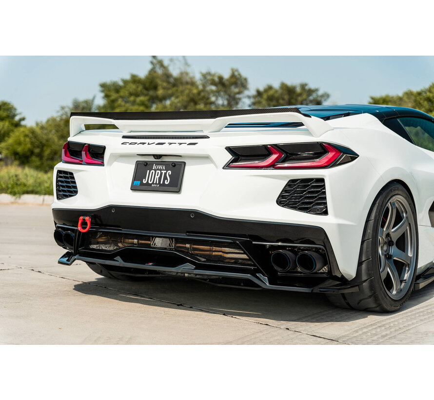 Maxton Design Central Rear Splitter Chevrolet Corvette C8