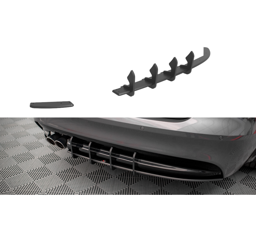 Maxton Design Street Pro Rear Diffuser Jaguar XF R-Sport Mk2