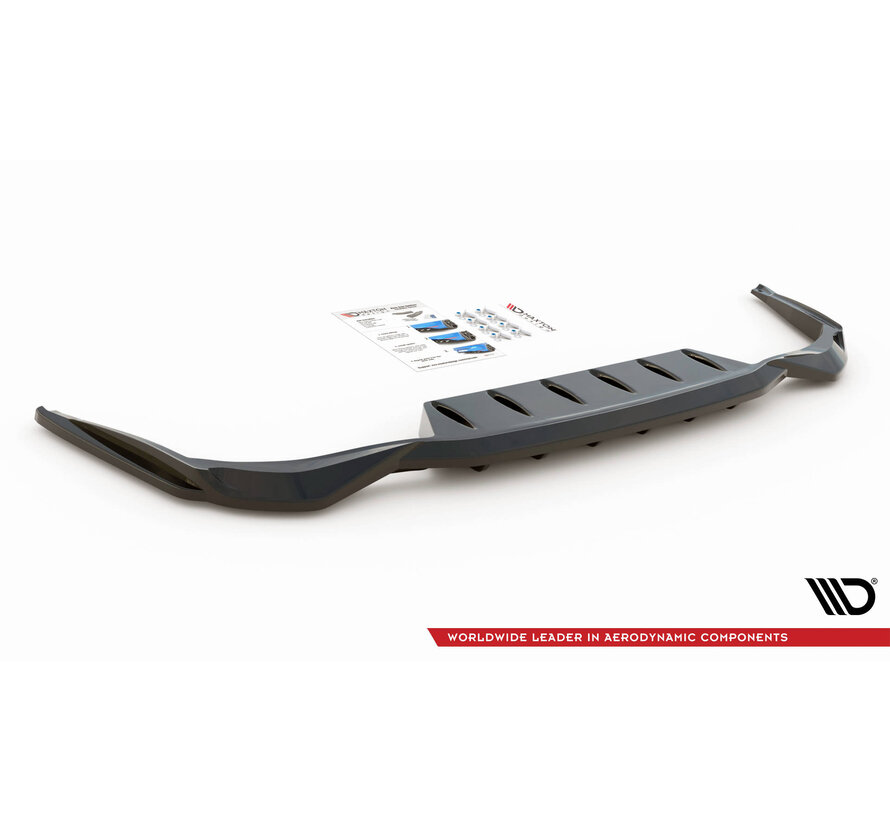 Maxton Design Central Rear Splitter (with vertical bars) Lexus UX Mk1