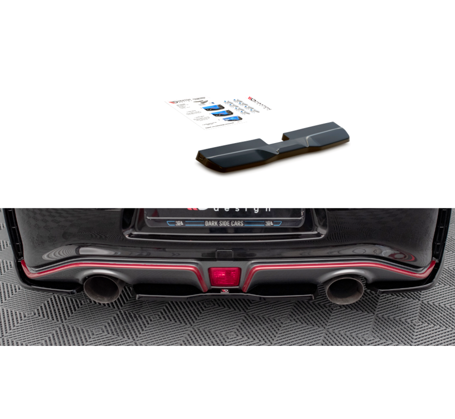 Maxton Design Central Rear Splitter for Nissan 370Z Nismo Facelift