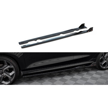 Maxton Design Maxton Design Side Skirts Diffusers V.2 + Flaps Ford Fiesta ST / ST-Line