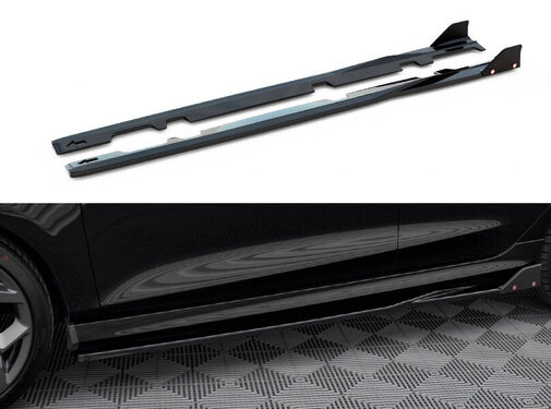 Maxton Design Maxton Design Side Skirts Diffusers V.2 + Flaps Ford Fiesta ST / ST-Line