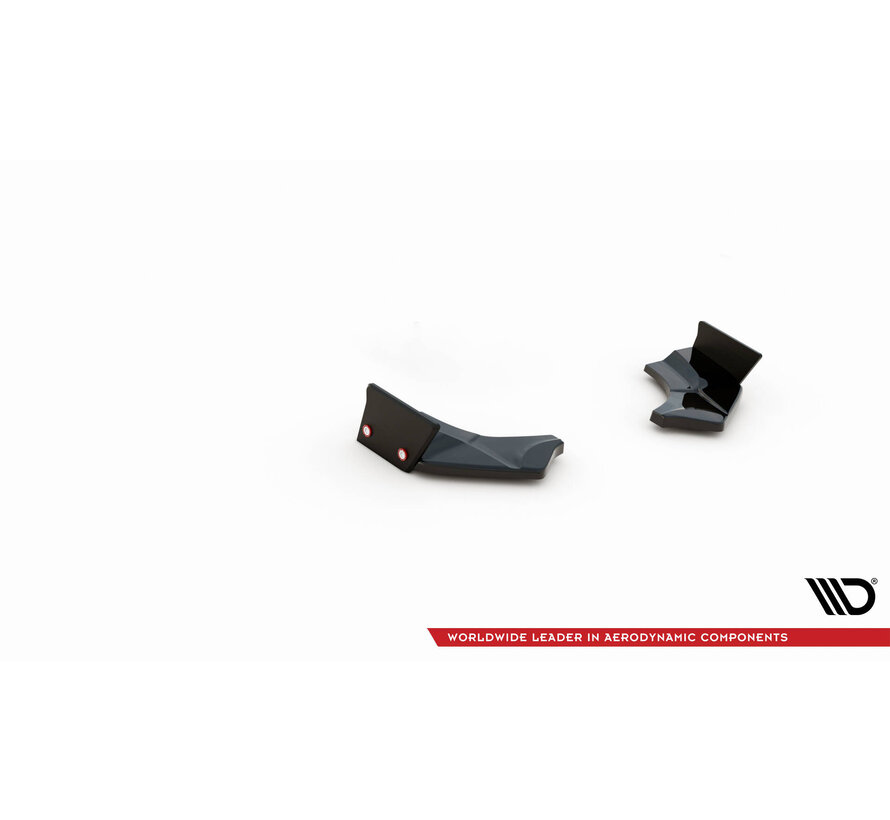 Maxton Design Rear Side Splitters V.4 + Flaps Ford Fiesta ST Mk8