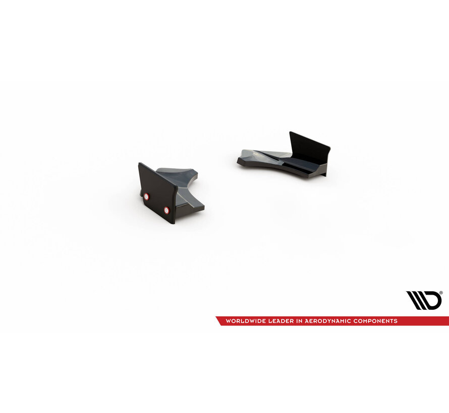 Maxton Design Rear Side Splitters V.4 + Flaps Ford Fiesta ST Mk8