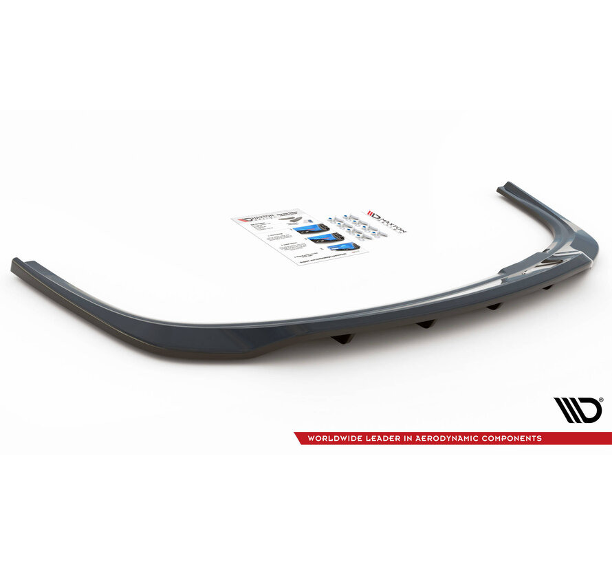 Maxton Design Central Rear Splitter (with vertical bars) Skoda Fabia Combi Mk3