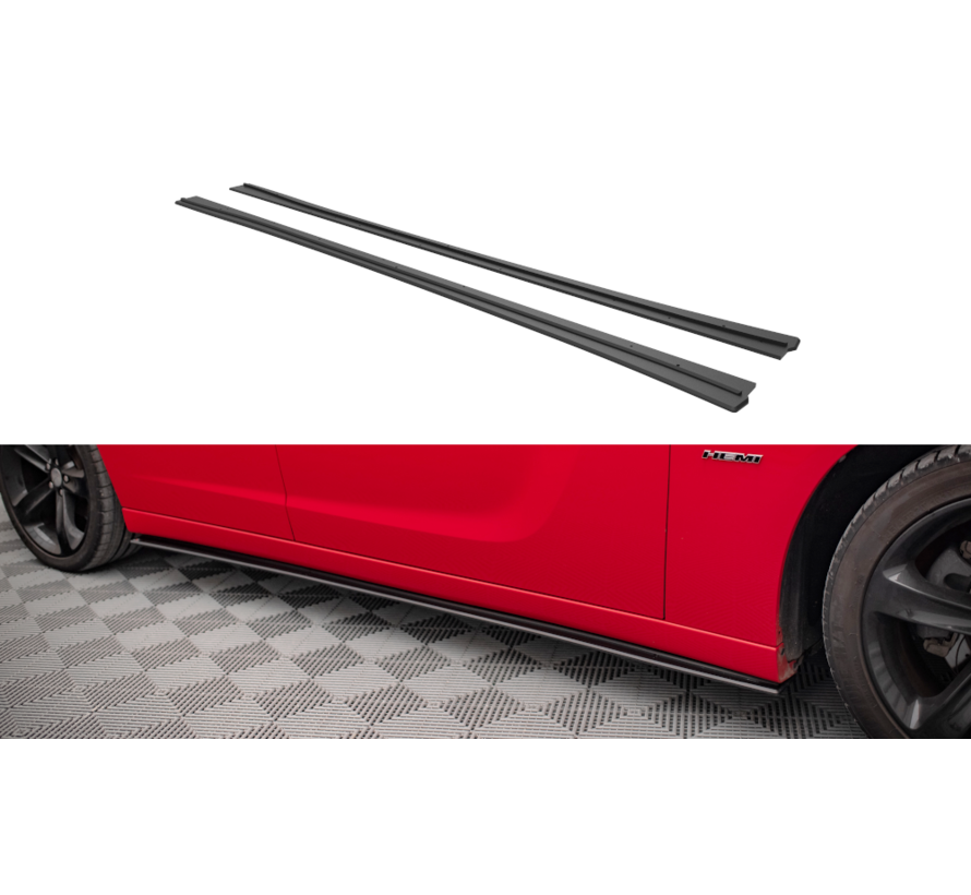 Maxton Design Street Pro Side Skirts Diffusers Dodge Charger RT Mk7 Facelift