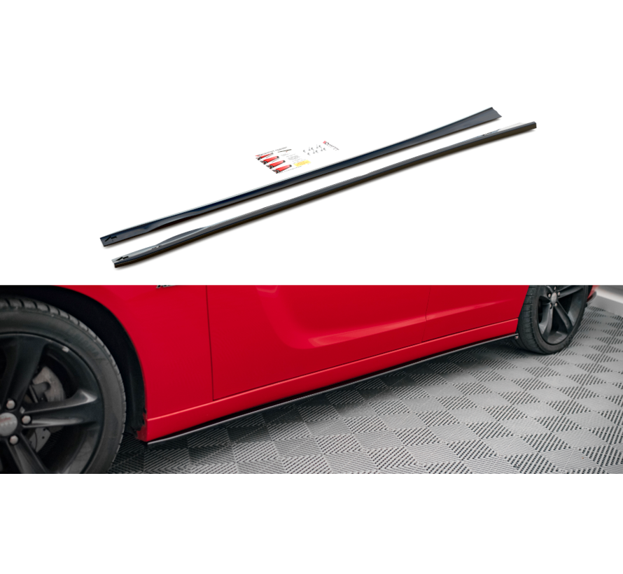 Maxton Design Side Skirts Diffusers Dodge Charger RT Mk7 Facelift