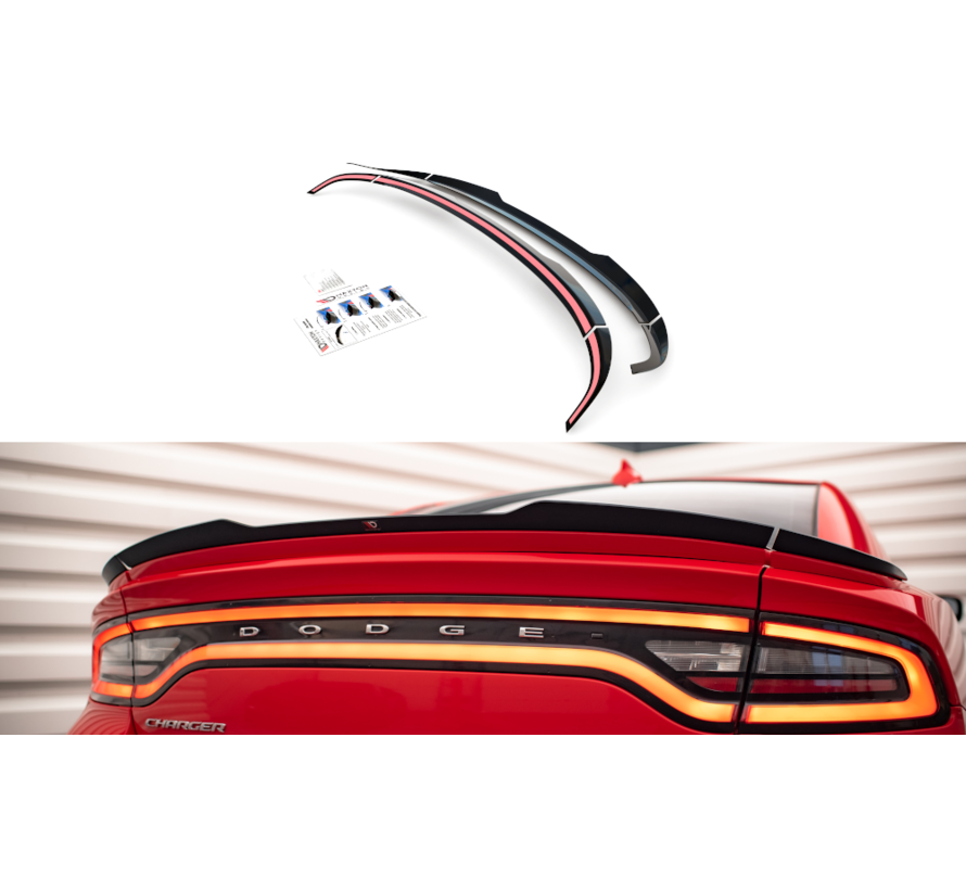 Maxton Design Set of Spoiler Caps Dodge Charger RT Mk7 Facelift