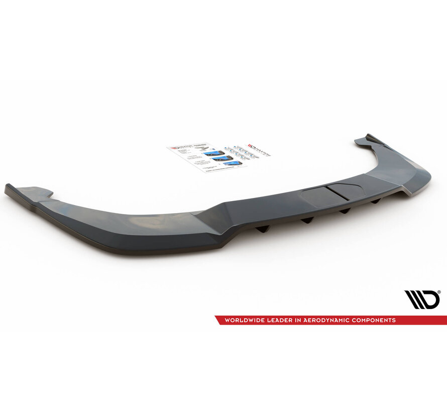 Maxton Design Central Rear Splitter (with vertical bars) Skoda Enyaq iV