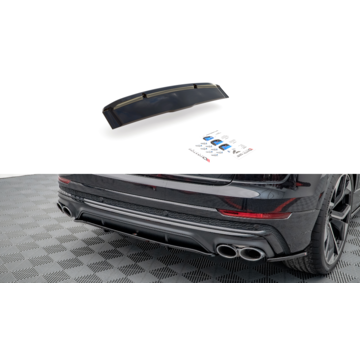 Maxton Design Maxton Design Central Rear Splitter (with vertical bars) Audi SQ8 Mk1