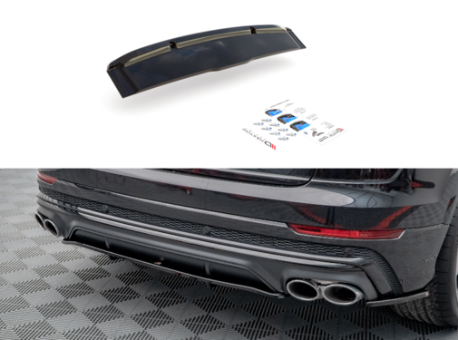 Maxton Design Maxton Design Central Rear Splitter (with vertical bars) Audi SQ8 Mk1