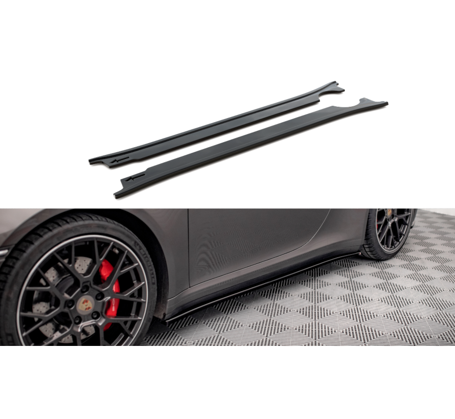 Maxton Design Side Skirts Diffusers Porsche 911 Carrera 4S 992