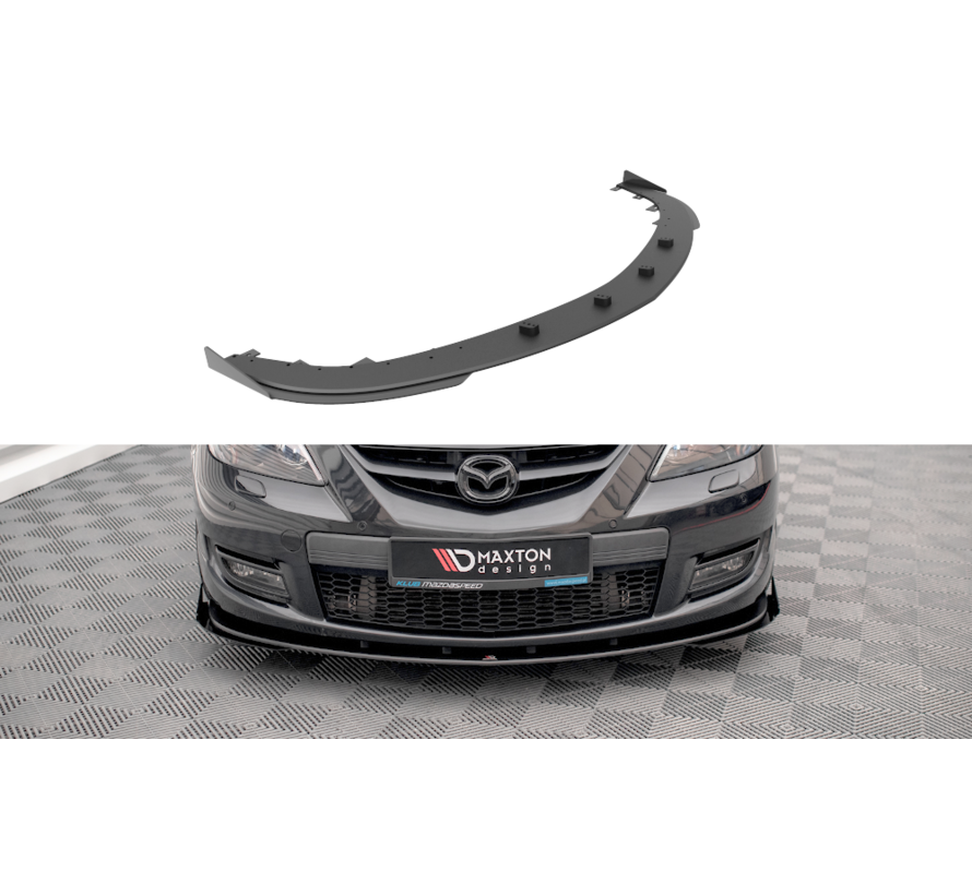 Maxton Design Street Pro Front Splitter V.1 + Flaps Mazda 3 MPS Mk1