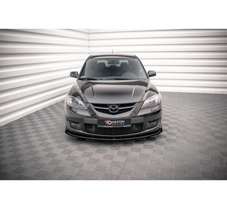 Maxton Design Street Pro Front Splitter V.1 + Flaps Mazda 3 MPS Mk1